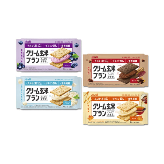 Asahi Cream Brown Rice Bran 2 pieces x 2 bags