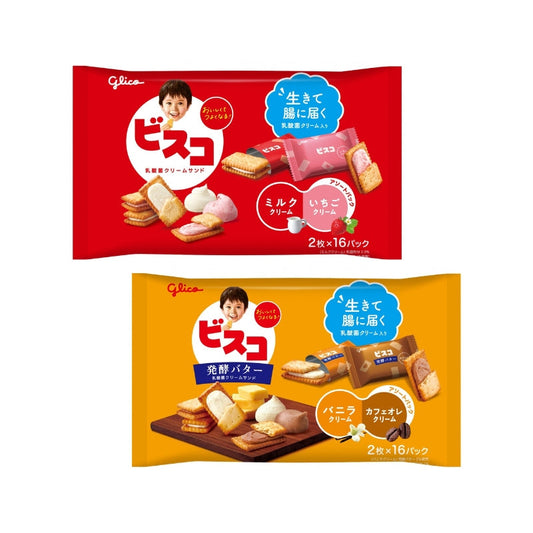 Glico 비스코 쉐어팩 2장 x 16봉입