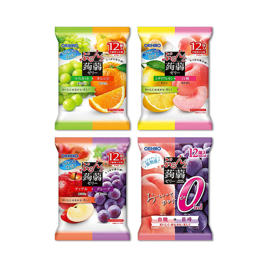 ORIHIRO Purunto Konjac Jelly Pouch 12 pieces