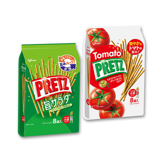 Glico 플리츠 패밀리 사이즈 8봉입