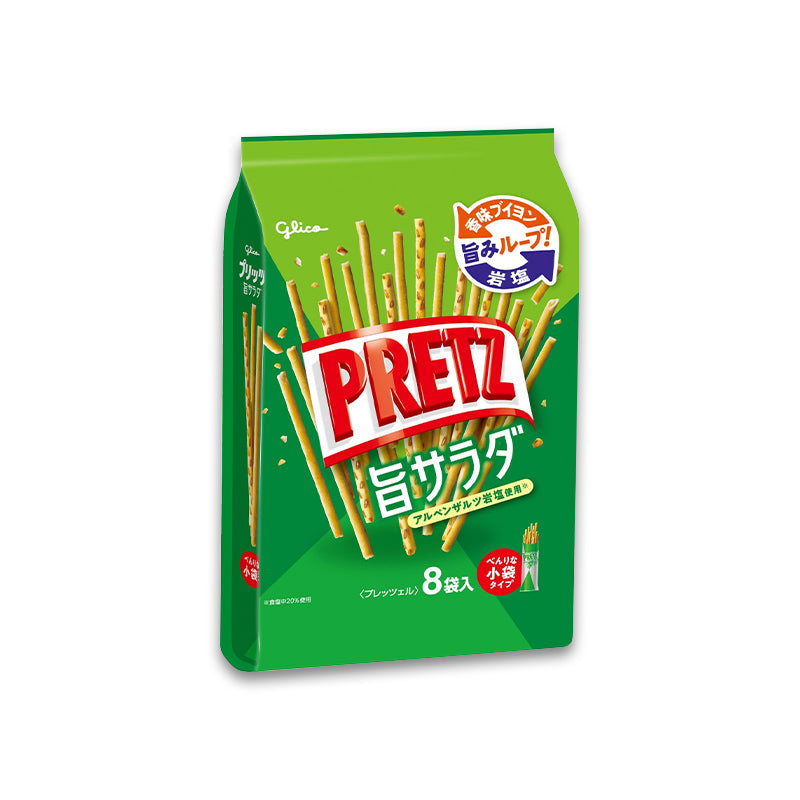 Glico 플리츠 패밀리 사이즈 8봉입