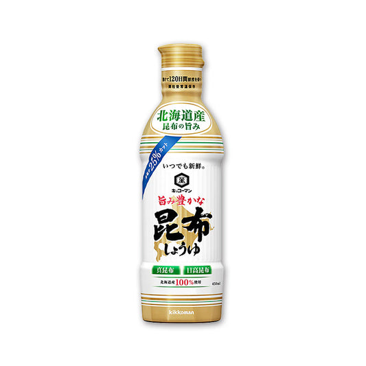 Kikkoman Always fresh, delicious kelp soy sauce