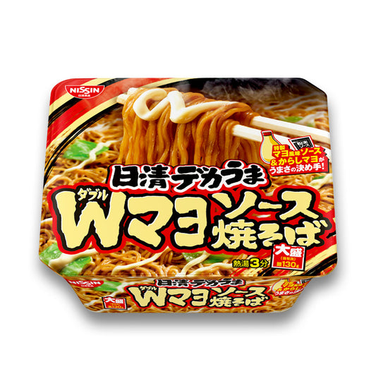 日清 デカうま Ｗマヨソース焼そば