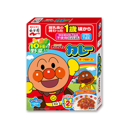 Nagatanien Anpanman Mini Pack Curry, Sweet Pork