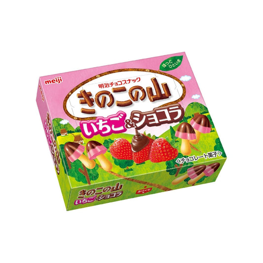 Meiji Kinoko no Yama Strawberry &amp; Chocolate