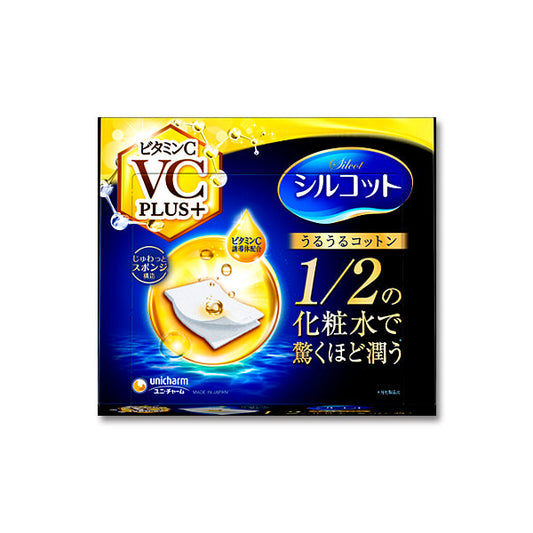 unicharm シルコット うるうるコットン ビタミンC PLUS+