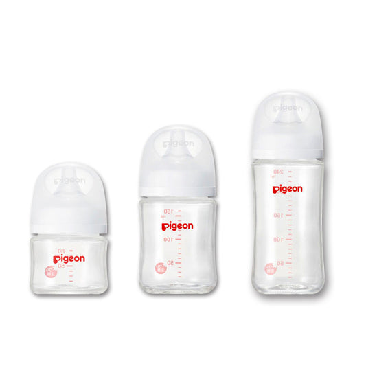 pigeon baby bottle made of heat-resistant glass