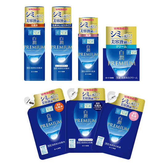 Rohto Pharmaceutical Hada Labo Shirojun Premium Medicinal Penetrating Whitening Series