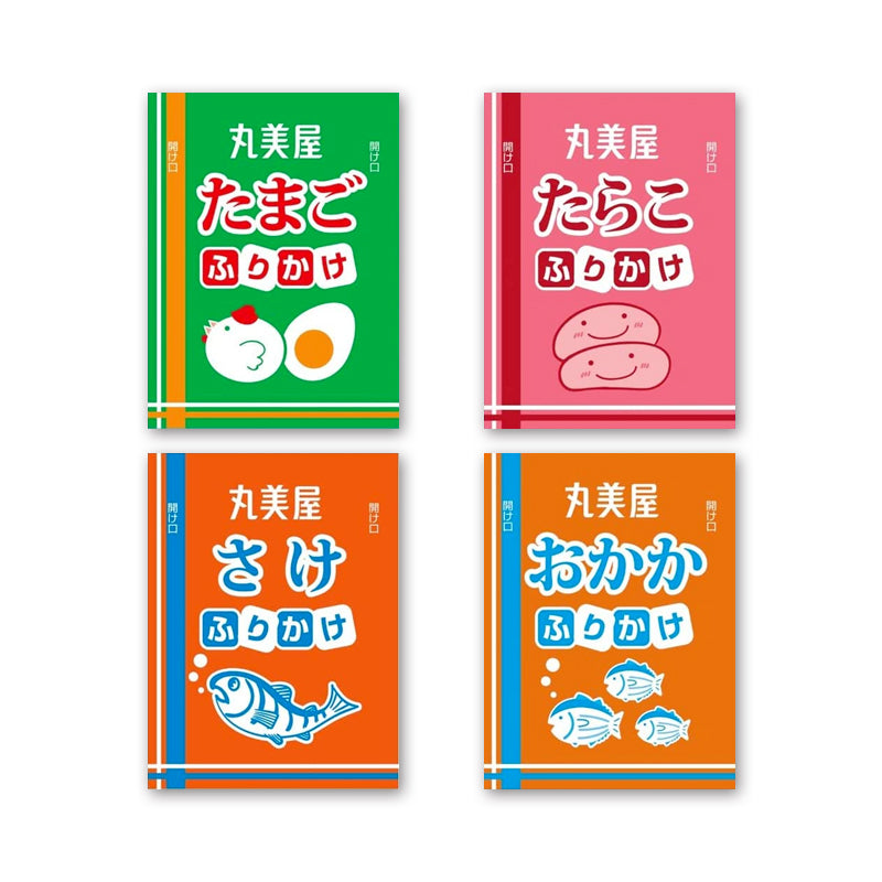 Assortment of 4 types of furikake 2.5g x 40 bags